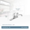 MOEN Adler Single-Handle Low Arc Standard Kitchen Faucet with Side