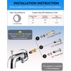 LOCALAND Bathtub Faucet with Sprayer, Tub Spout with Diverter Fits
