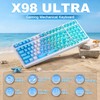 MIKIBY X98 Ultra Wireless Mechanical Keyboard, 12000mAh Gaming Keyboard with