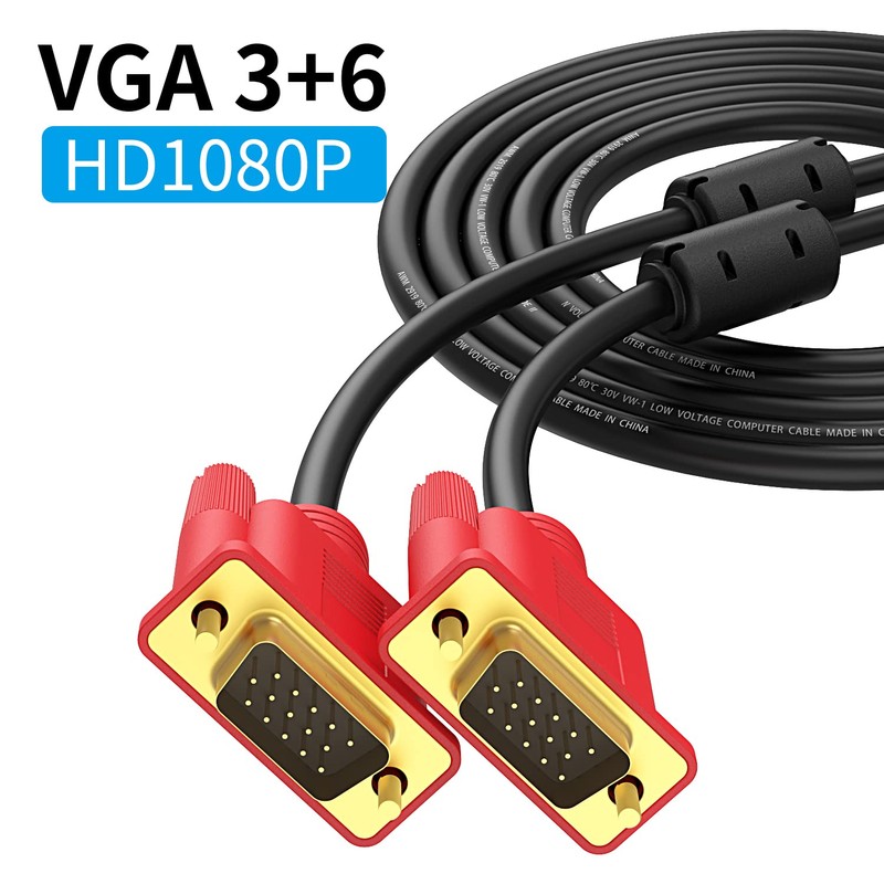 Abireiv VGA Cable 6Feet, VGA to VGA HD15 Monitor Cable