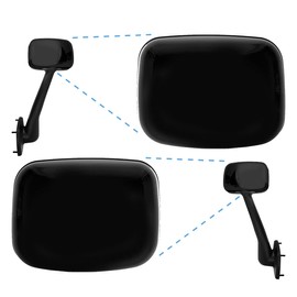 High Soar Hood Mirror Cover Black Pair for Freightliner Cascadia 2008-2017 (Passenger&Driver Sides)