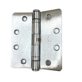 Hager Full Mortise Steel Hinge RC-BB1279 NRP 4.5 x 4.0 US26D/652 (Satin Chrome) 1/4" Radius Corners - Box of 3 Ball Bearing hinges