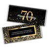24ct 70th Birthday Party Favors Custom Wrappers for Chocolate Bars