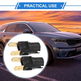 VekAuto 2 Pcs Light Socket Compatible for Volkswagen Corrado 1990-1994, No.161949111/161945367 Plastic Copper Black