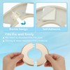 PATIKIL Wall Split Flange 2.01" (51mm),2 Pcs ABS Round Self-Adhesive