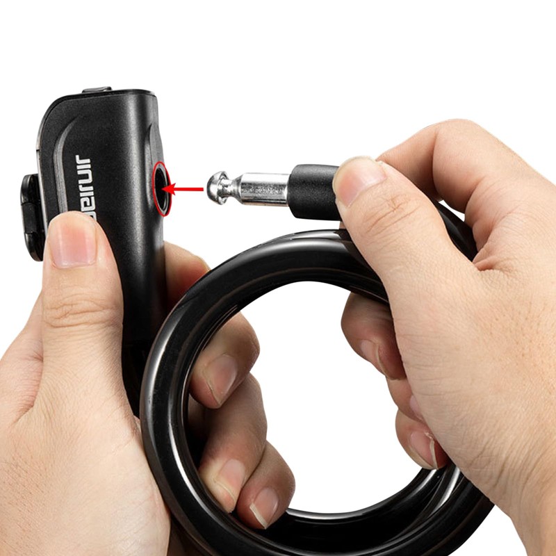 CHENGZI Portable Anti-Theft Bicycle Electric Car Ring Lock Steel Cable