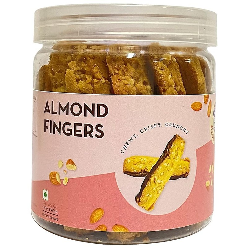 metrey Almond Fingers - 250g| Gourmet Biscuit with Real Almonds