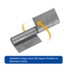 Sourcing Map 2 Pack 4-5/7" x 1-1/2" Weld-on Steel Gate