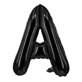 Lovoir 40 Inch Large Black Letter A Mylar Balloons for Birthday Party Celebration Alphabet Decoration Black A