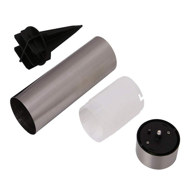 Solar Bollard Lights Outdoor - 6 Pack Stainless Steel Warm
