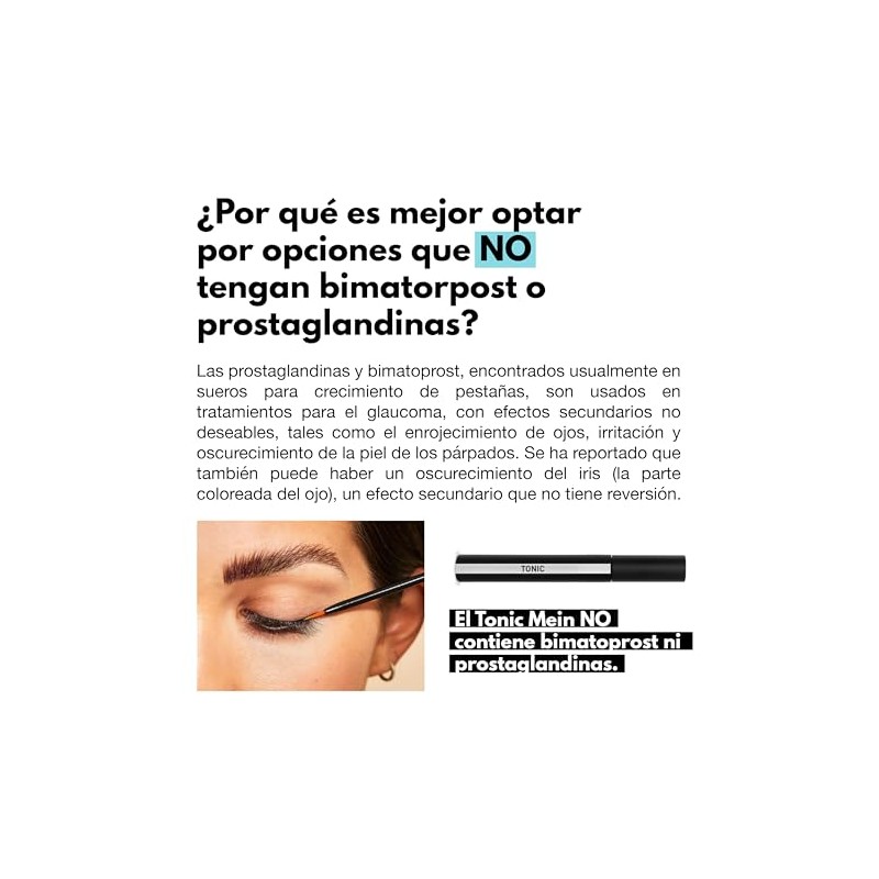 Tonic Mein x MLashes, serum para hacer crecer las pestañas