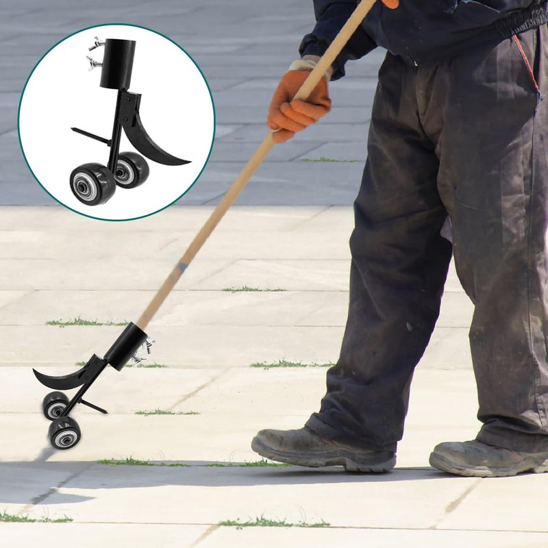 Miyobing Weed Puller Tool With Wheels, 2 IN 1 Hook