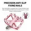 Aluminum Flat Bike Pedals with Sealed Bearings - 9/16" (Purple)