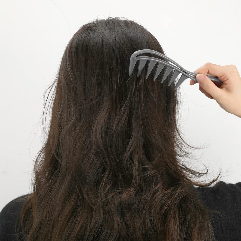 2 Pcs Wide Tooth Comb, Large Texture Combs Wide Tooth