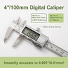 SCITOOLS All-Metal Small Digital Caliper 0-4" Mini Measuring Tool, Micrometer