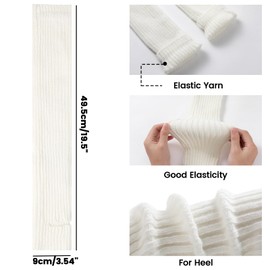 Pleneal 1/2 Pairs Leg Warmers - Leg Warmers for Women Soft Warm Ribbed Knit Leg Warmers for 80s Party, Yoga, Ballet & Dance