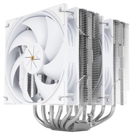Thermalright Peerless Assassin 120 White V3 CPU Air Cooler, High-Performance Heat Pipes, Dual Towers Cooling, with Dual PWM Fans,Desktop Cooler for Intel LGA 1700/1851/115X/2011,AMD Ryzen AM4/AM5