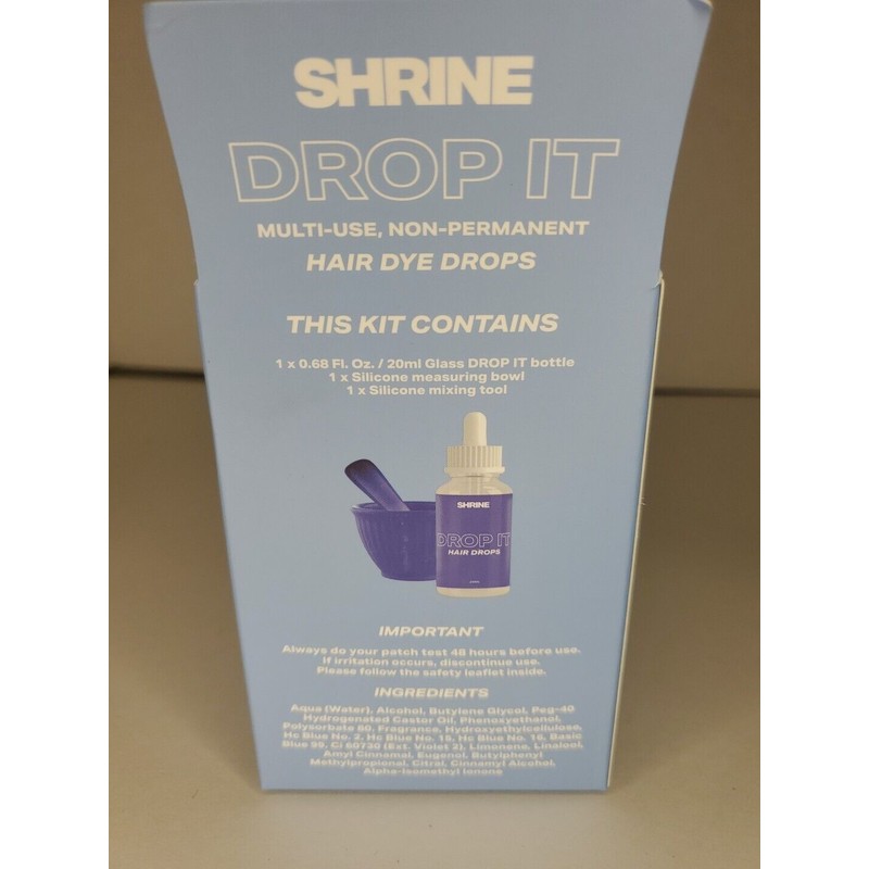 Shrine Drop It Temporary Blue Hair Color- Mix Dye With
