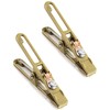 QWORK Brass A-Shape Earth Clamps, 2 Pack 260A Ground Welding
