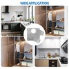 Stainless Steel Cabinet Hinge Repair Plate Kit with Mounting Screws,