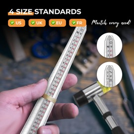 Newhai Jewelers Tools Set 13Pcs Ring Making Tool Including Jeweler Saw Frame Bench Pin with Clamp Steel Ring Mandrel Ring Sizer Rubber Hammer for DIY Jewelry Making Repairing Polishing