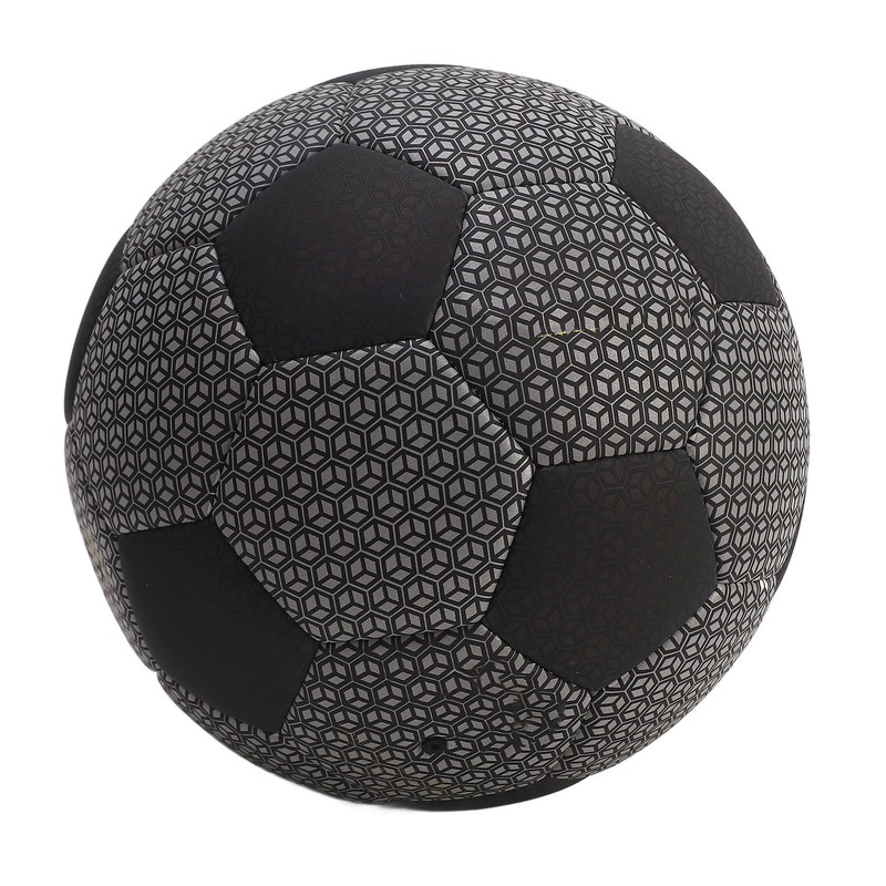 Luminous Glowing Football Holographic Reflective PU Machine Stitched Night Glowing