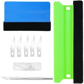 Devenirriche Vinyl Wrap Tools Set, Window Film Squeegee Tools, Window Tint Kit, Wallpaper Smoother Tool, Aluminium Trimmer With Replacement Blades For Car Film, Solar Film, Wallpaper, Window Tinting