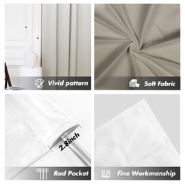 Ombre Curtains 42" W x 63" L Beige Gold Champagne Tan Taupe Golden Bright Light Abstract Cool Gradient Adult Oriental Living Room Bedroom Window Drapes Treatment Fabric 1 Pair