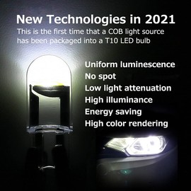 DOKeep T10 Car LED Bulb 194 161 168 921 2825 158 c194 192 Position License Plate W5W Marker Door 6000K White Interior Light 12V Lamp (14PCS White)