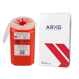 1.5qt (1PK) Mail-in Take Back Sharps Containers with Destruction Services for Safe & Environmentally-Responsible Needle Disposal | Home, Personal, Travel, and Professional Use