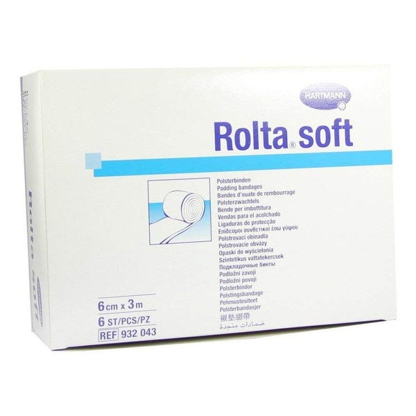 Rolta Soft Synthetic Cotton Bandage, 6 cm x 3 m, Pack of 6