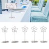 20PCS Desk Memo Clips Table Number Holder Star Shape Metal