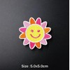 Generic 3 Pink Yellow Orange Sun Iron on Patch 50x50mm