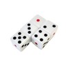 XSAJU Dice 16mm 6-Sided Set of 5 with Velour Velvet
