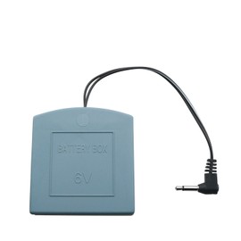 DGZZI Emergency External Backup Battery Box Safe Box External Power Box DC Male 3.5mm 4 AA Battery Holder with Cable Grey Safe Box Accessory for Key Safes