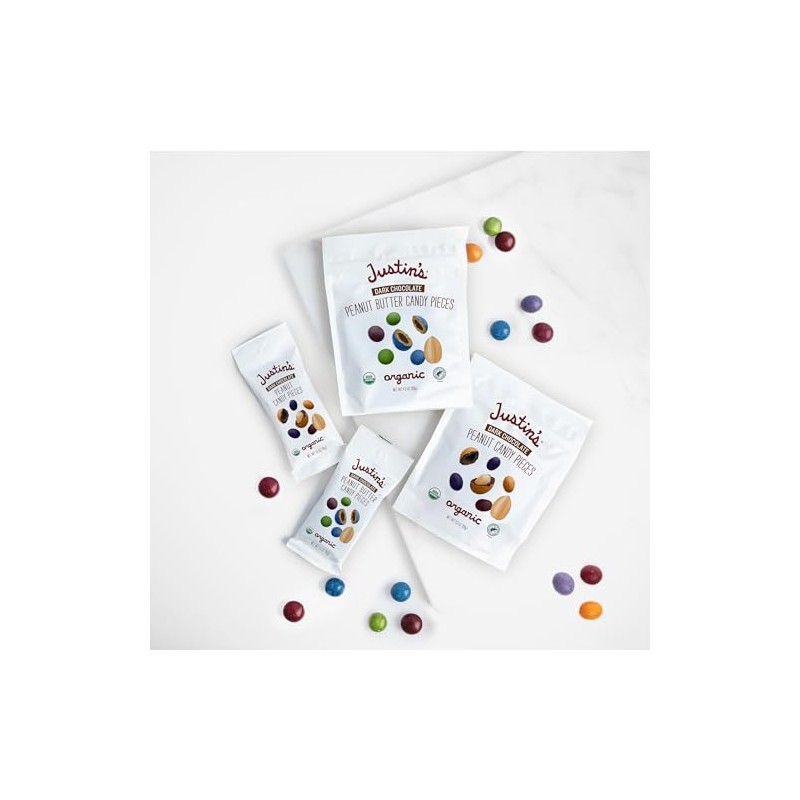 Justin's Dark Chocolate Peanut Butter Candy Pieces - 4.5oz bag