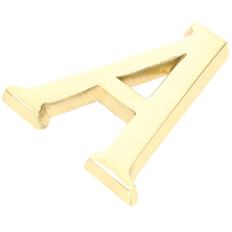 KOTARBAU® Letter A Made of Brass 10 cm for Houses,