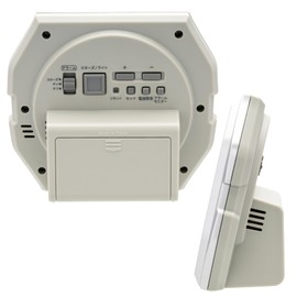 Casio DQD-851J-8JF Alarm Clock, Atomic Clock, Temperature and Humidity, Date and Day, Electronic Sound, Alarm, Snooze Light, Silver