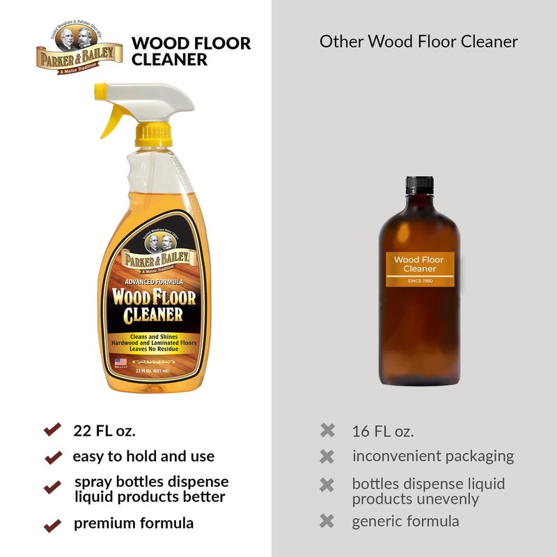 Parker & Bailey Wood Floor Cleaner – Use on Hardwood,