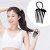 3 Pack Ponytail Hair Comb with Elastic Band Ponytail Loose