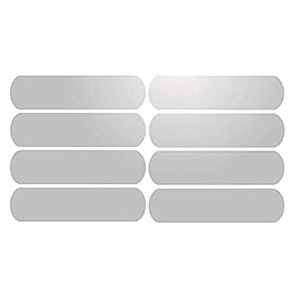 Mygoodprice 8 Strips White Reflective Reflective Circle Strips for Helmets 2 x 8 cm