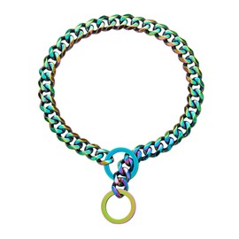 Pet Stainless Steel Large Dog Chain Pet Chain Collar (Color, L)