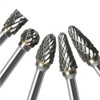 Double Cut Carbide Rotary Burr Set - 10 Pcs 1/8"