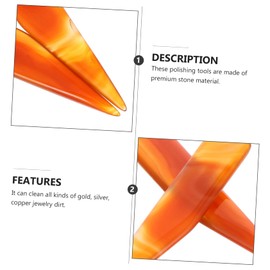 SHINEOFI 2pcs Jewelry Polisher for Gold Silver Rings Bracelets Care Tool Polishing Oil Random Color