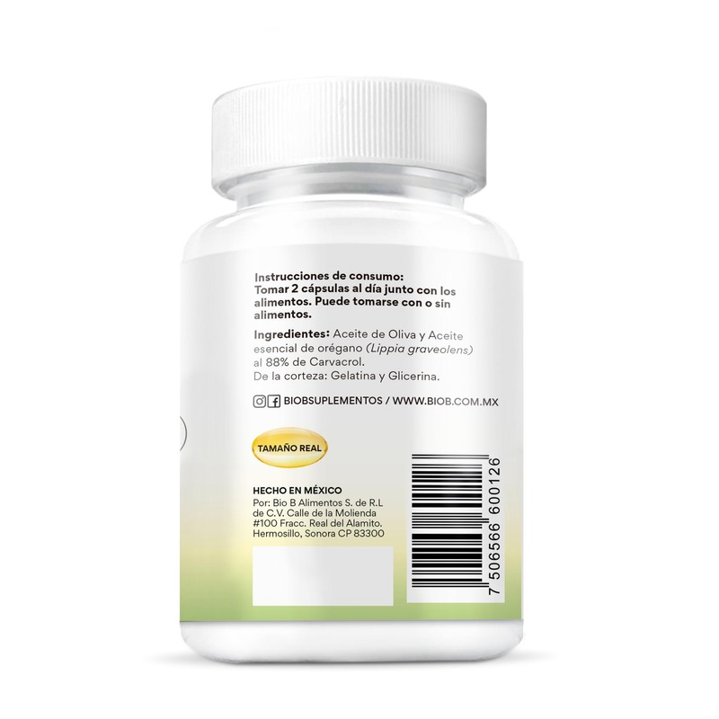 Bio B | Aceite de Orégano en Cápsulas con 88%
