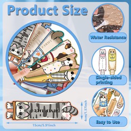 30 Pcs Cat Bookmarks Cute Cat Theme Paper Bookmarks for Adult Kids Unique Cat Book Markers for Students Teachers School Home Office Reading Book Lovers,30 Styles