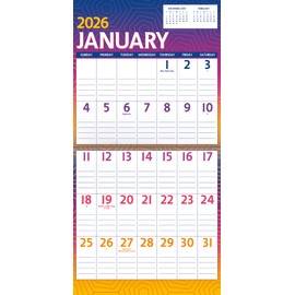 2026 Large Print Wall Calendar