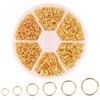 1000pcs Gold Jump Rings for Jewelry Making, Metal Open O-Ring