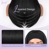 Layered Headband Wig Long Straight Headband Wigs for Black Women