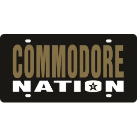 Stockdale Vanderbilt University Commodores Premium Laser Cut Tag License Plate, Nation...